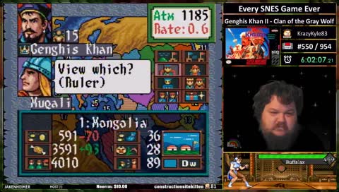 !Partner Push - SNES 550 / 954 - Genghis Khan II - The Clan of the Gray Wolf