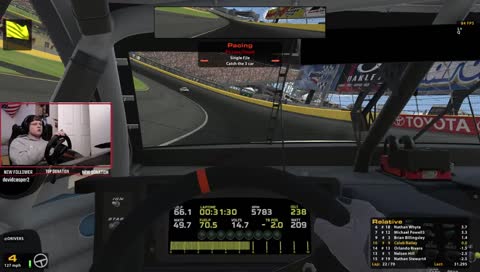 Getting in some late night races