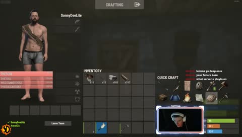 Running around naked on a island