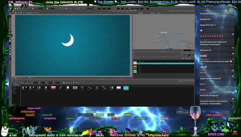 2D umbrellafly animation