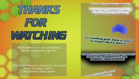 Where's Juppy game tonight. Giveaway of $40 if a sub wins!