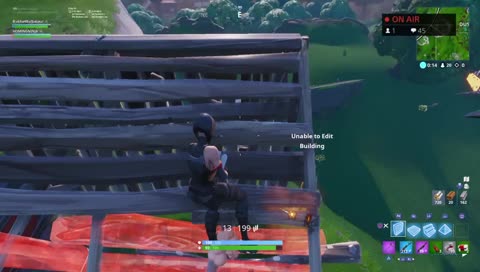 Playing Fortnite. 1v1s Open