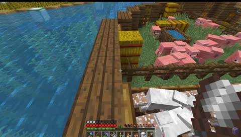 [FR] Minecraft RainbowCube : construction sur les boutiques de la faille, un peu de cuisine, un peu de chasse :D. Venez bavarder !