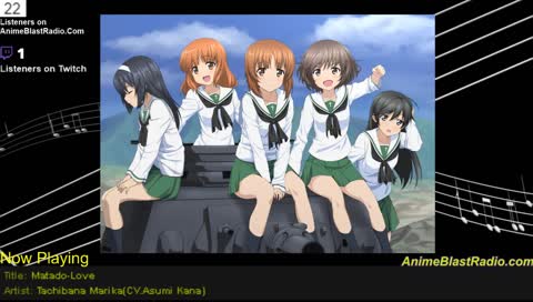 Playing anime opening and ending songs from anime shows.