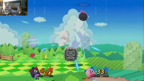 whipping this guy in smash