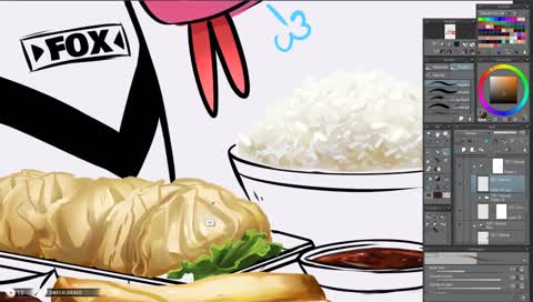 ✦ Working on Merch for Slyfoxhound! ✦ !brushes #ArtStation ✦