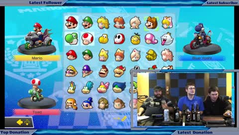 Mario Kart with partial FREAKS! Nude Majerek in the house with B Mammoser!