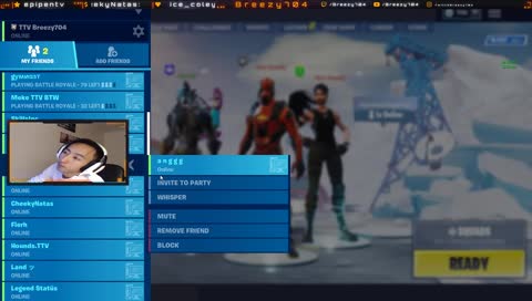 come kick it with me while i fortnite!