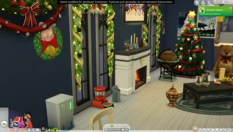 Holiday Yule Log Idle Stream
