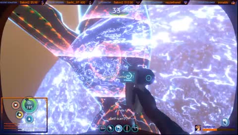 into the depths