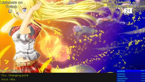 Playing anime opening and ending songs from anime shows.