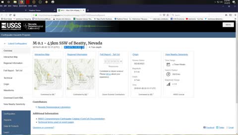 Earthquake3D Live Stream - 24/7 Global Seismic Activity