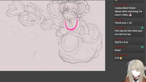 Daba is drawing Yubiko