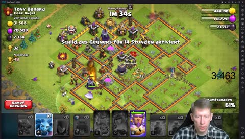 Endlich wieder live Clankrieg in 2 Clans Clash Of Clans/deutsch