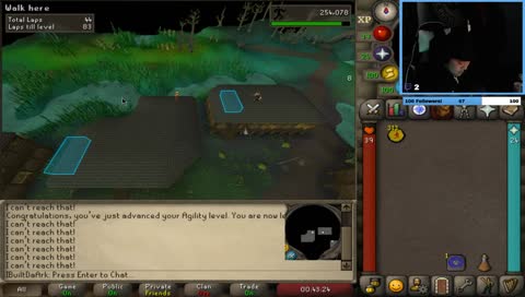 grind to 60 agility | OSRS | !prime !social