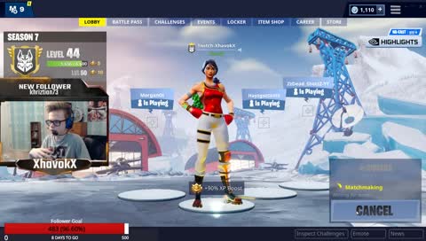 Sixth stream of 2019! | Late night stream | Week 5 challenges grind | Follower goal 484/500