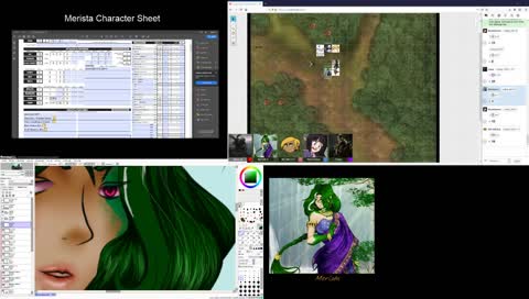Playing Pathfinder w/ friends and working on Commissions