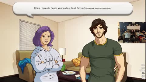 Jess Playing Ultra Gay Visual Novels