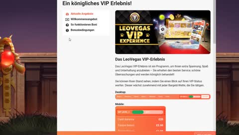 1500€ Deposit 35X Wager Lets go LEOVEGAS