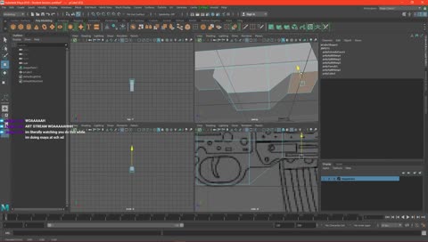 art stream // just tryna do this damn gun lol // 3dm