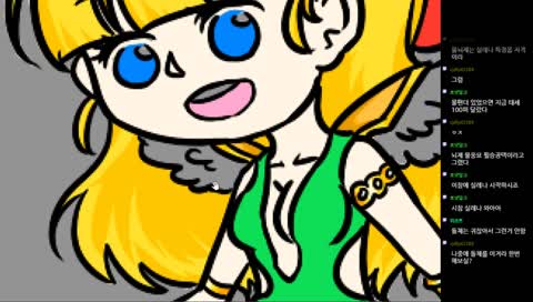 [그림방송] 마! 전에는 스케치했으니 4시간동안 채색 함 해보자!