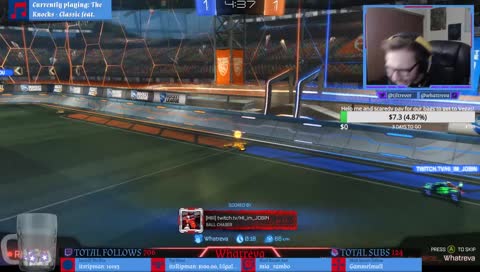 playing rocket league with Hi_Im_Jobin! For his 1st stream ever!
