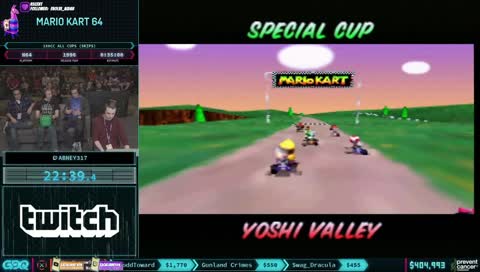 Watching the mario charity live stream [wins today:1] and[Scrim wins:5]