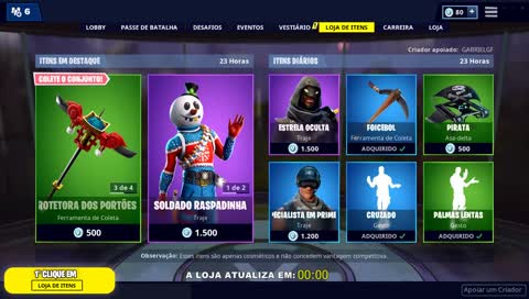 LOJA DE ITENS AO VIVO ( fortnite item shop live ) | Instagram: @gabrielxpao
