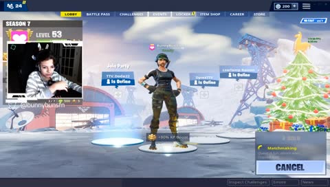 13 year old kid tries his luck at fortnite solos