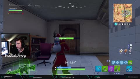 Bush in the stairwell