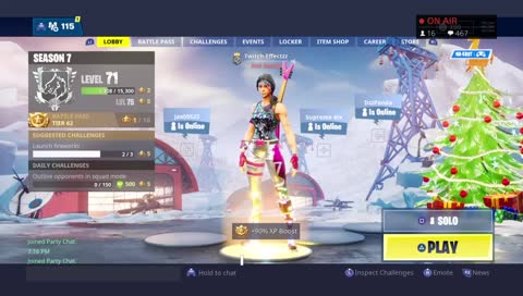 Fortnite (ps4) Solo dolos! Stream snipe me!!!!!