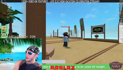 Streaming from the BEACH CELEBRATION - Roblox With Friends - 1000 on YT = Retired.