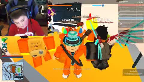 playing roblox games