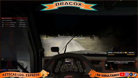 American Truck Simulator / Ruta Nocturna Con La Tribu