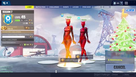 A bit of Fortnite before bed. [ENG/한국어]