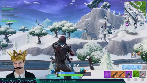 Fortnite challenges! Or just flying a plane around ;)