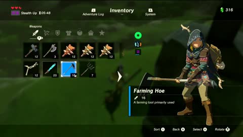 BOTW 3 Hearts Run (esketit)