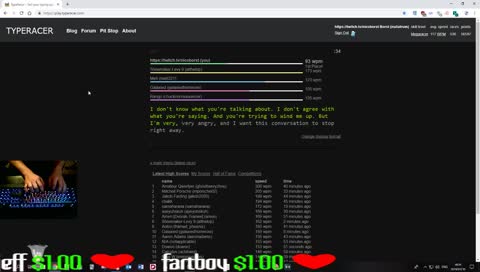 Gotta go fast [TypeRacer] (!songrequest)