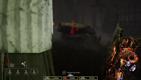 throwing hatchets, hitting trees