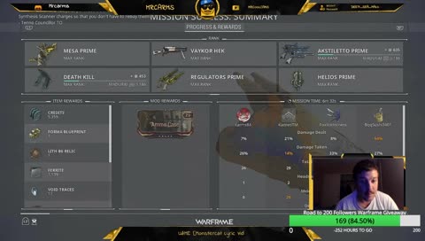 ps4 warframe level up mesa prime and having some fun