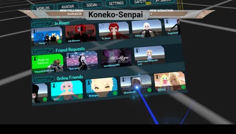 playing vrc with friends