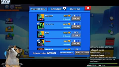 Jugando Brawl Stars con Suscriptores (Youtube y twitch)