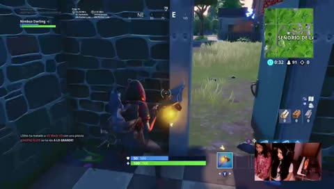 Fortnite con las porristas atras de mi lol