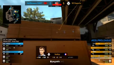 RERUN: HellRaisers vs. G2 [Train] Map 3 - Group A LB Ro2 - ESL Pro League Odense Finals 2018