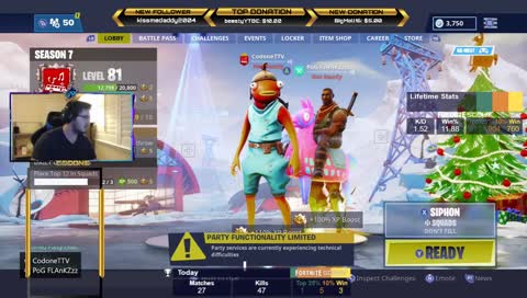 Stream Snipe ME!!! 36/50 Sub Goal > Use Creator code: iB-CODONE  <- Sub Goal 36/50