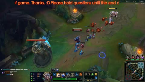 No Cam - I'm waiting on the good times now - Diamond 1 Garen NA - More Pre-Season practice. Master Chief collection in queue.