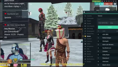 🎬 FREE FIRE TORNEO DE KILLS - PRE-RECORDED [ES] [EN] Let's Play 🎬