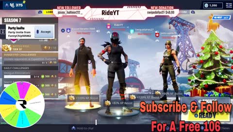 🔴Fortnite BR Live With Subs | $100 Giveaway