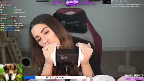 LIVE🔴ASMR heaven ♥️15 subs from 1200!!♥️ !sub !twitter