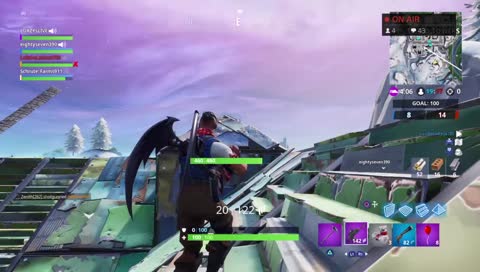 FORNITE GETTING THEM TWITCH NINJA WINS AND TATMAN KILLS!!!!!
